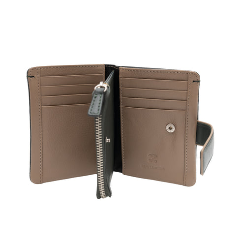 Δερμάτινο πορτοφόλι Guy Laroche 24317 μαύρο/πούρο