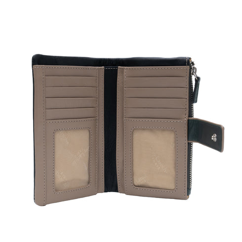 Δερμάτινο πορτοφόλι Guy Laroche 24316 μαύρο/πούρο