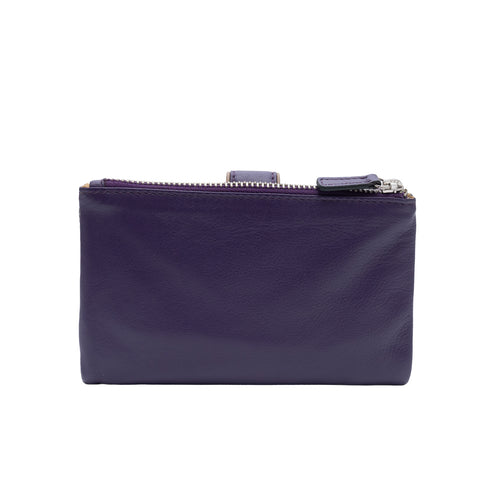 Δερμάτινο πορτοφόλι Guy Laroche 24316 μωβ