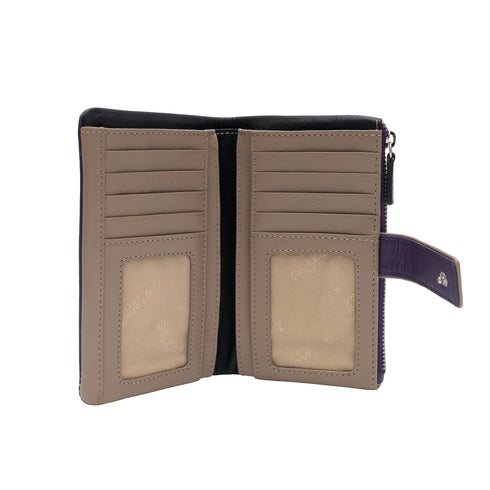 Δερμάτινο πορτοφόλι Guy Laroche 24316 μωβ