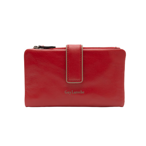 Δερμάτινο πορτοφόλι Guy Laroche 24316 κόκκινο