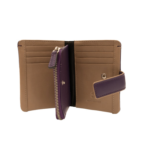 Δερμάτινο πορτοφόλι Guy Laroche 24317 μωβ