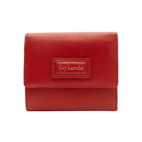 Δερμάτινο πορτοφόλι Guy Laroche 24914 κόκκινο