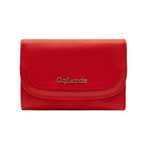 Δερμάτινο πορτοφόλι Guy Laroche 24312 κόκκινο