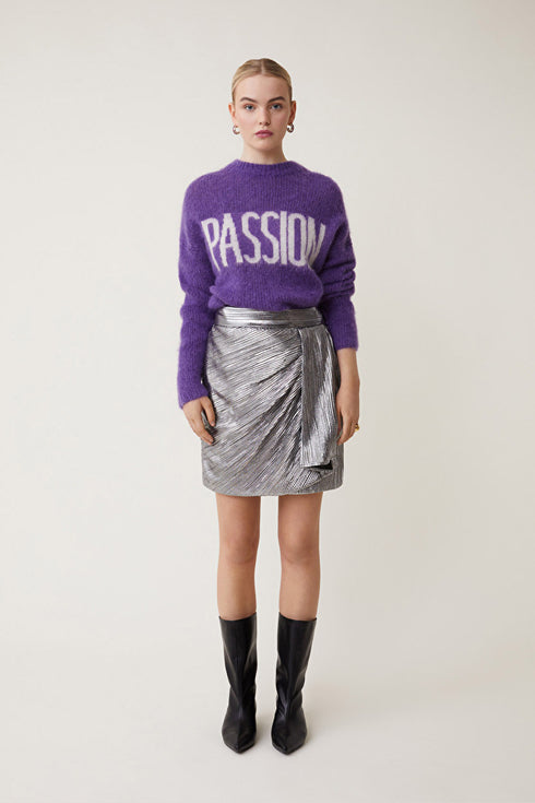 Φούστα Flor Suncoo Paris C05271H24 ασημί μεταλλικό