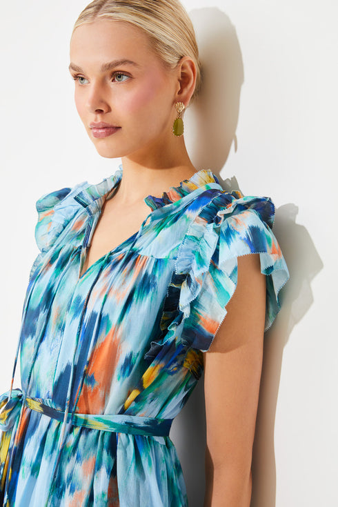 Φόρεμα μίντι Calipso Suncoo Paris S25C03117 τυρκουάζ