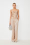 Παντελόνα σατέν Johan Suncoo Paris S25C04059 μπεζ