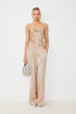 Παντελόνα σατέν Johan Suncoo Paris S25C04059 μπεζ