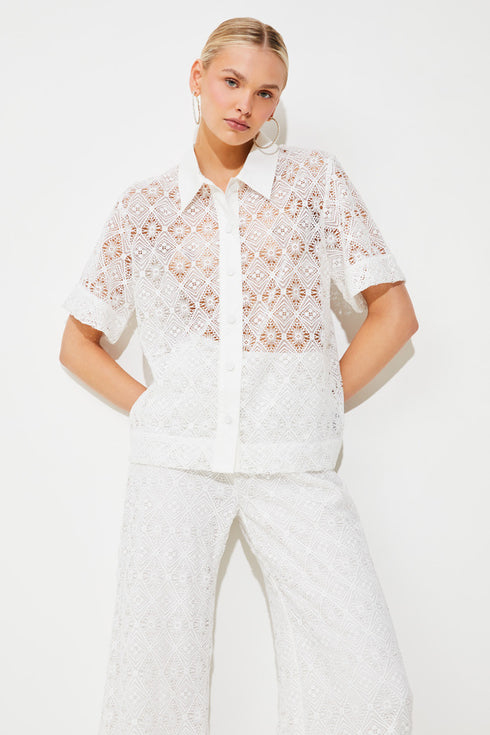 Παντελόνα Joyce Suncoo Paris S25C04319 λευκό