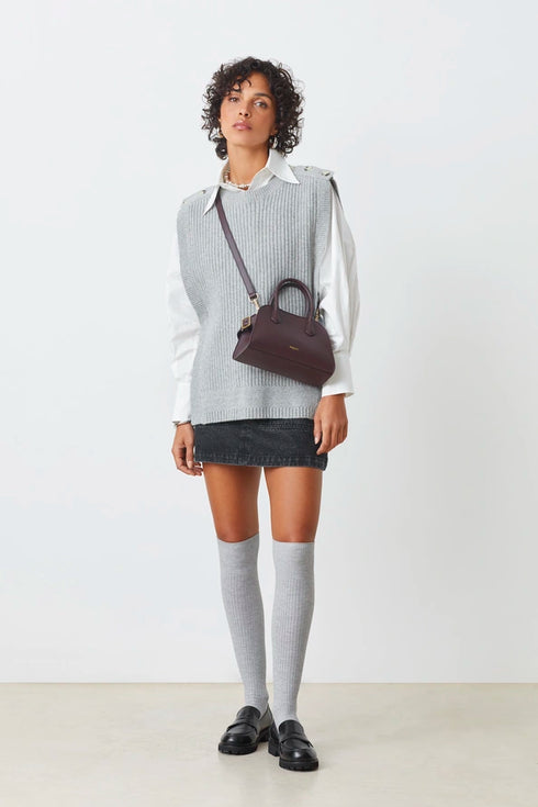 Γιλέκο πλεκτό Pacome Suncoo Paris H25M01328 γκρι