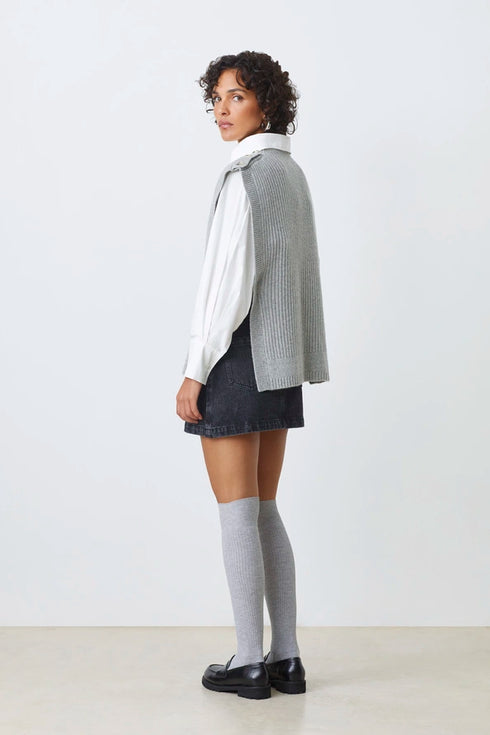 Γιλέκο πλεκτό Pacome Suncoo Paris H25M01328 γκρι