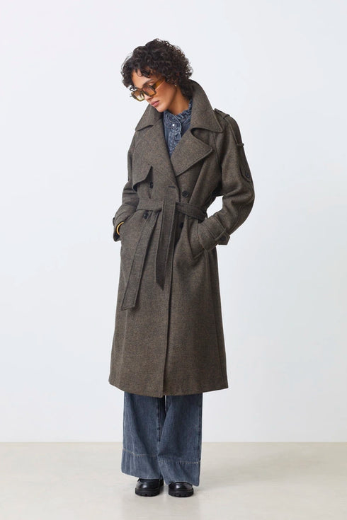 Παλτό Emo Suncoo Paris H25C11168 καφέ