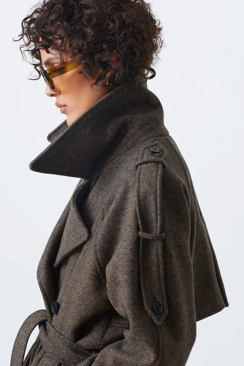 Παλτό Emo Suncoo Paris H25C11168 καφέ