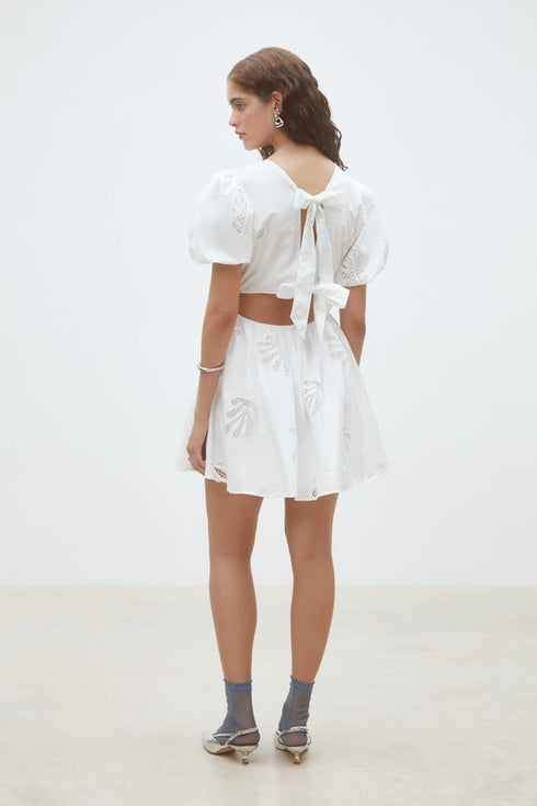 Φόρεμα μίνι Celest Suncoo Paris S26C03263 λευκό