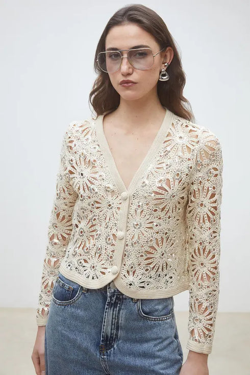 Ζακέτα Dario Suncoo Paris S26C10250 μπεζ