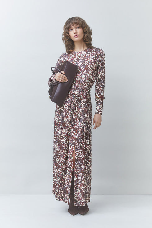 Φόρεμα maxi Clive Suncoo Paris H26C03340 μπεζ/καφέ