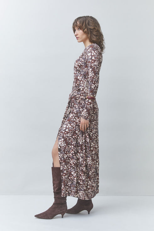 Φόρεμα maxi Clive Suncoo Paris H26C03340 μπεζ/καφέ