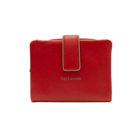 Δερμάτινο πορτοφόλι Guy Laroche 24317 κόκκινο