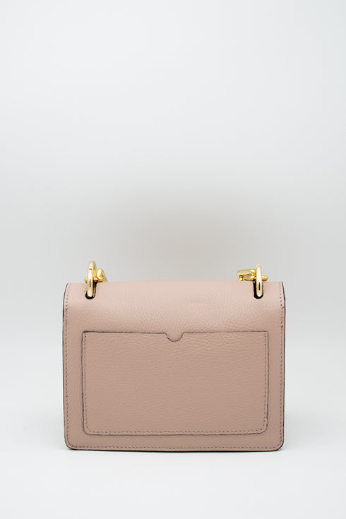 Τσάντα ώμου/χιαστί δερμάτινη Ramazotti Rosa 01050544 μπεζ/nude