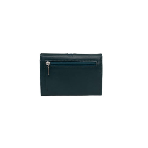 Δερμάτινο πορτοφόλι Guy Laroche 24217 πετρόλ