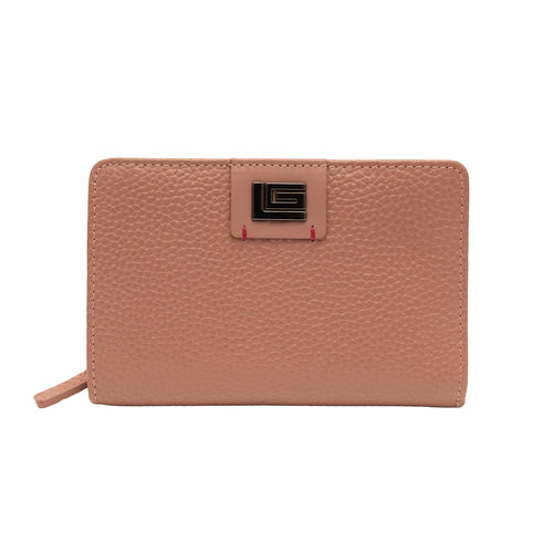 Δερμάτινο πορτοφόλι Guy Laroche 23217 ροζ