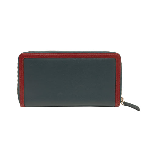 Δερμάτινο πορτοφόλι Guy Laroche 62611 πετρόλ