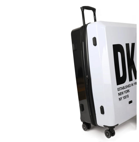 Βαλίτσα μεσαία 68x45x30/33cm DKNY DH418BD4-λευκό/μαύρο