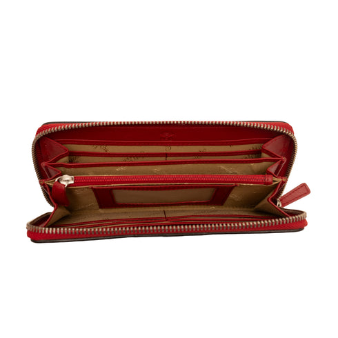 Δερμάτινο πορτοφόλι Guy Laroche 37115 κόκκινο