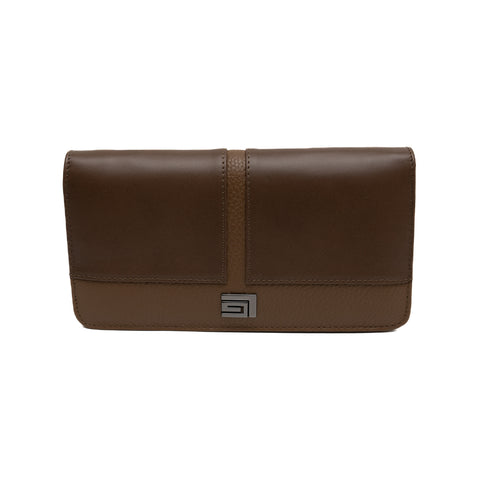 Δερμάτινο πορτοφόλι Guy Laroche 24215 μπεζ πούρο