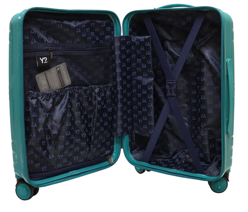 Βαλίτσα καμπίνας 55x39x20cm Y Not? SHI-43001 βεραμάν