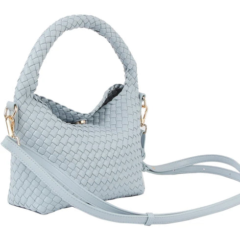 Τσάντα tote/χιαστί HVISK Vegan 2501-105-010090-457 γαλάζιο