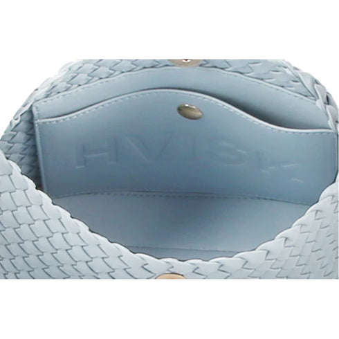 Τσάντα tote/χιαστί HVISK Vegan 2501-105-010090-457 γαλάζιο