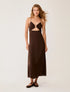 Φόρεμα cut-out PBBLAMPONE Penny Black 1221126302003 καφέ