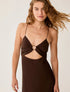 Φόρεμα cut-out PBBLAMPONE Penny Black 1221126302003 καφέ