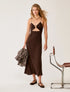 Φόρεμα cut-out PBBLAMPONE Penny Black 1221126302003 καφέ