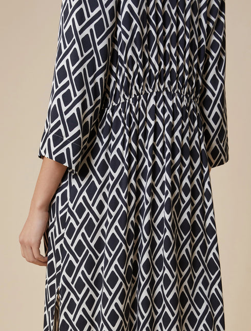 Φόρεμα Candito Penny Black 1221155302005 μαύρο/λευκό