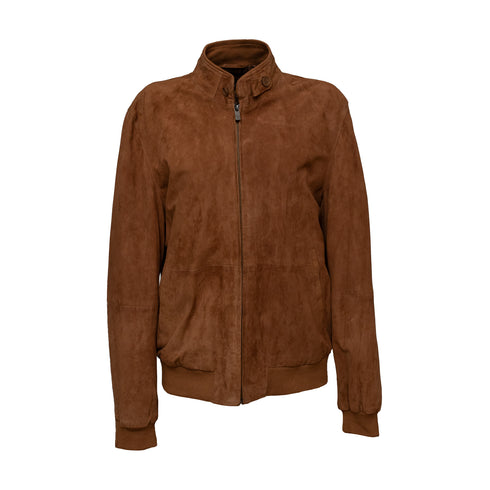 Ανδρικό Δερμάτινο Τζάκετ σουέντ Guy Laroche 725-03 ταμπά