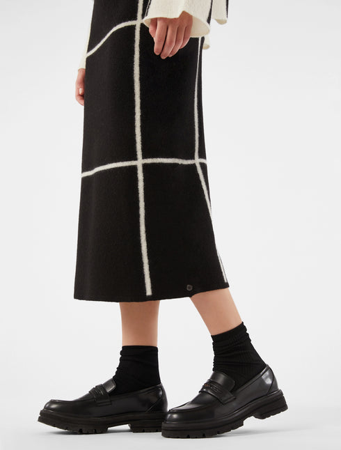 Φούστα μαλλί Zampa Penny Black 2421306013 μαύρο