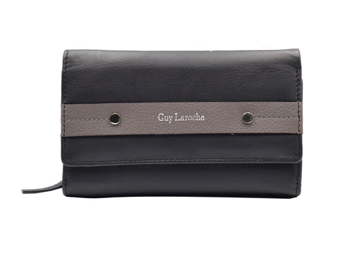 Δερμάτινο πορτοφόλι Guy Laroche 81312 μαύρο