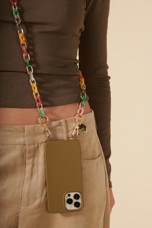 Αλυσίδα-κολιέ κινητού La Coque Francaise LE312639 multicolor