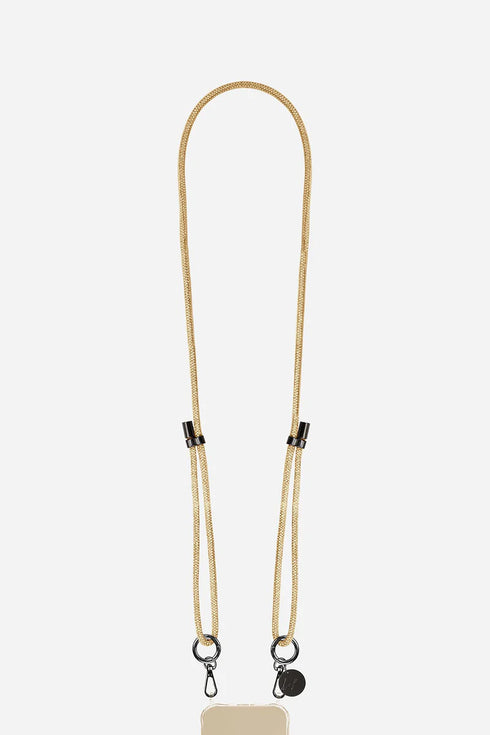 Αλυσίδα-κολιέ κινητού La Coque Francaise LE317520 μπεζ/χρυσό