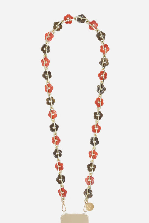 Αλυσίδα-κολιέ κινητού La Coque Francaise LE317533 καφέ