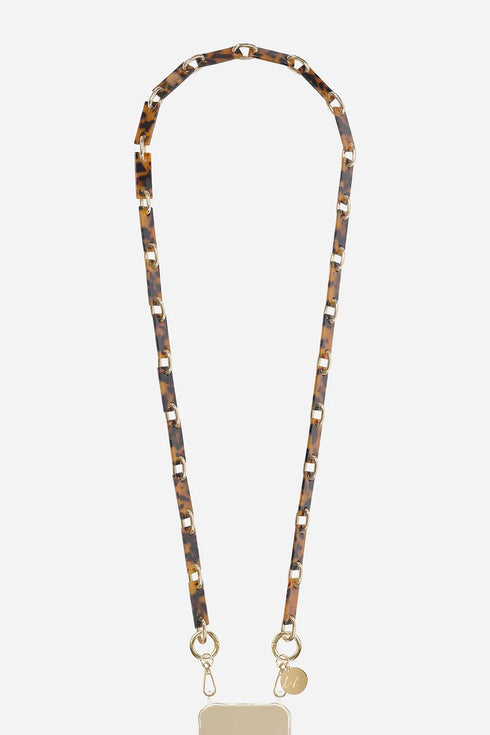 Αλυσίδα-κολιέ κινητού La Coque Francaise LE322056 καφέ