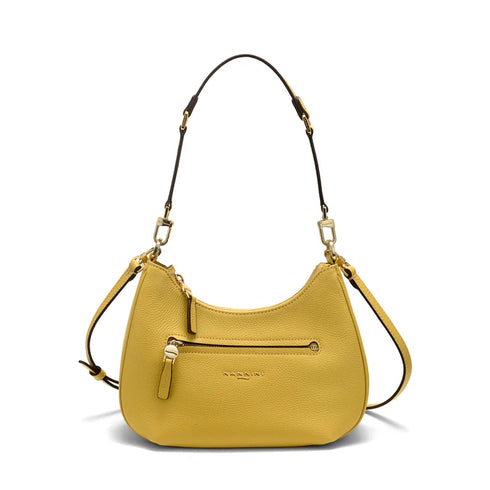 Τσάντα ώμου/χιαστί δέρμα Bice Media Nannini 18712 κίτρινο