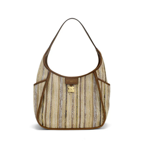 Τσάντα ώμου Siria-G Nannini 19401 μπεζ/καφέ