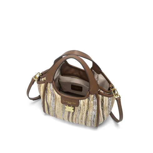 Τσάντα tote/χιαστί Siria-G Nannini 19402 μπεζ/καφέ