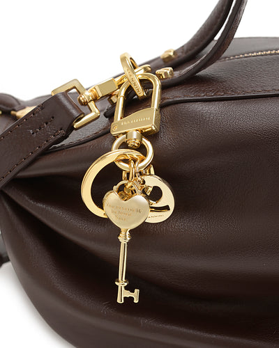 Τσάντα tote/χιαστί δέρμα Camilla Moggy Nannini 19610 καφέ