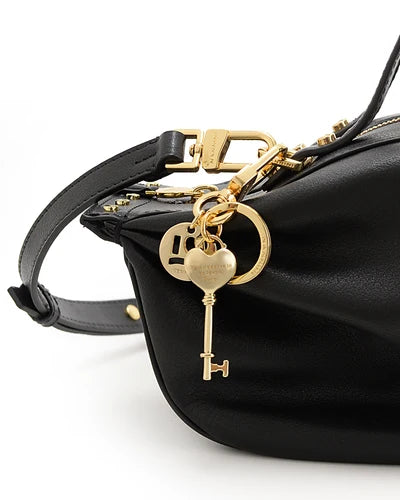 Τσάντα tote/χιαστί δέρμα Camilla Moggy Nannini 19610 μαύρο