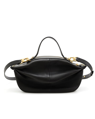 Τσάντα tote/χιαστί δέρμα Camilla Moggy Nannini 19610 μαύρο