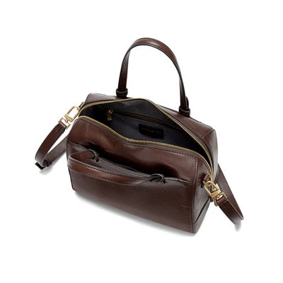 Τσάντα tote/χιαστί δέρμα Celebrity Nannini 22724 καφέ